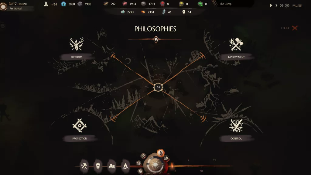 screenshot the tribe must survive philosophies